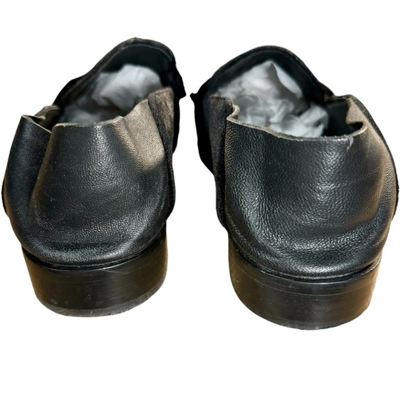 Shellys London Collapse Heel Flat Shoes Black Velvet Size Womens 7.5 - Picture 5 of 8